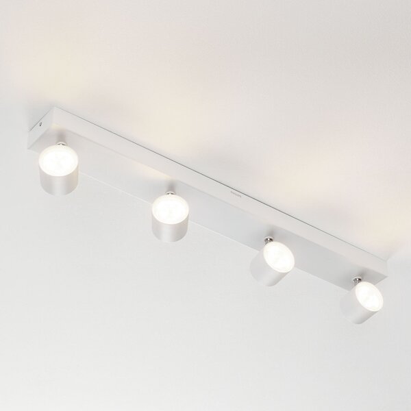 Philips Star proiector LED alb 4 becuri WarmGlow, reglabil, Alb, Camera de zi / sufragerie, Metal, Modern