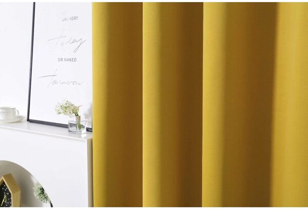 2x draperie galbena OXFORD 140x250 cm