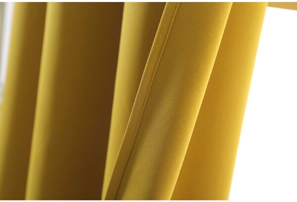 2x draperie galbena OXFORD 140x250 cm