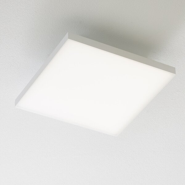 Paul Neuhaus Frameless plafonieră CCT 30x30cm, reglabil, Alb, Camera de zi / sufragerie, Metal, Modern