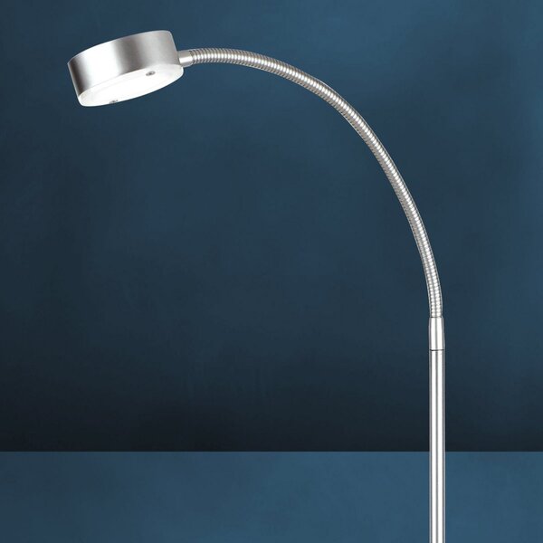 Busch SATURN lampadar LED flexibil, 1 sursă, Metalic, Camera de zi / sufragerie, Metal, Modern