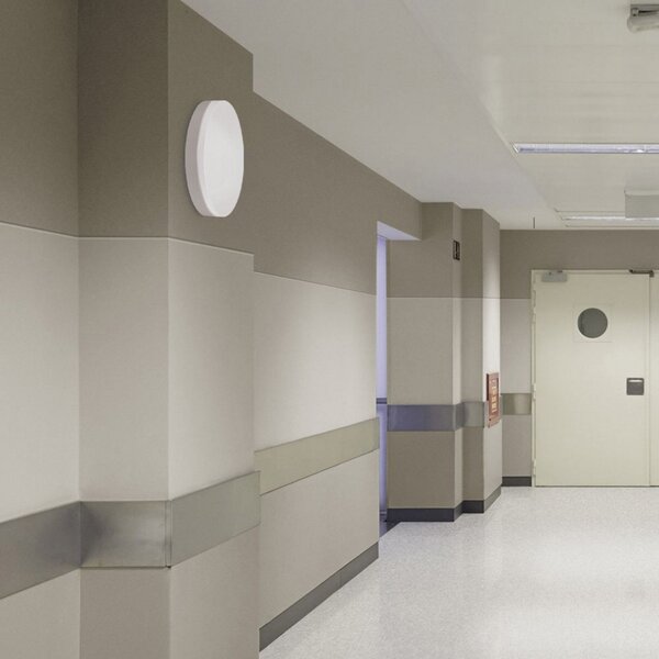 ACB ILUMINACIÓN Madison LED plafonieră pentru baie cu detector de mișcare, Alb, Baie, Plastic, Modern