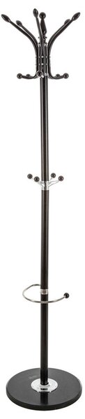 Cuier pentru haine, 182 cm, metal, negru
