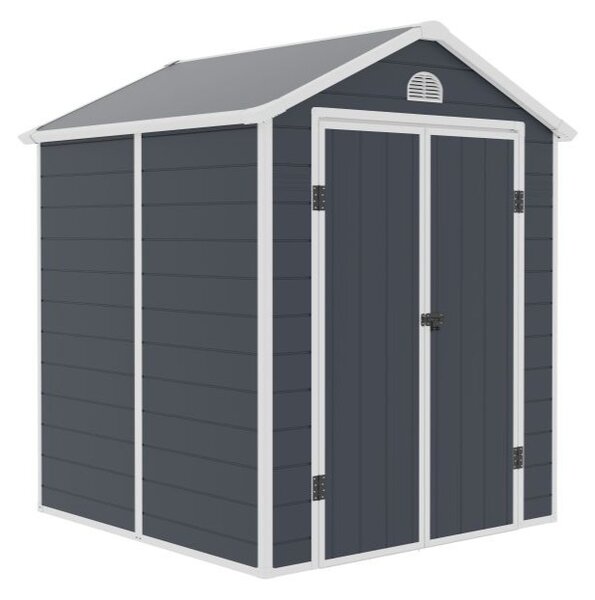 Casă de scule din plastic Bergen 1,9 x 1,9 m CoverTech antracit