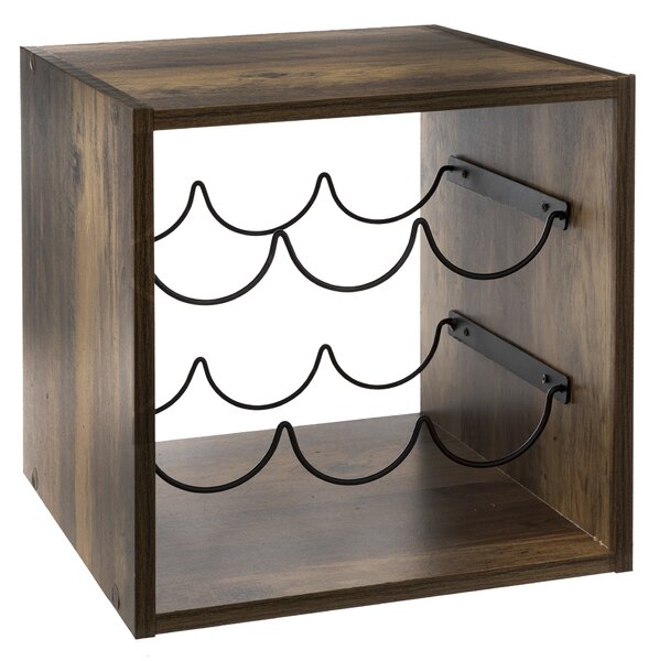 Raft pentru vin INDUS, 6 sticle, 31 x 31 cm
