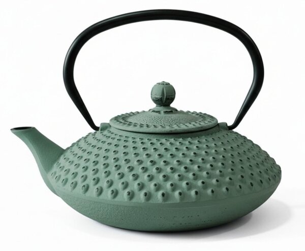 Ceainic din fontă cu infuzor MIKA, 1250 ml, verde deschis