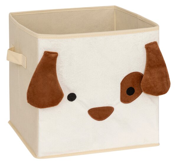 Containere textile ANIMAL, motiv pentru copii, 29 x 29 x 29 cm, cățel