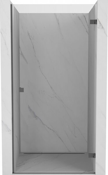 Mexen, Ușă de duș pivotantă Mexen Lunar-B dreapta 60 cm, transparentă, gri bronz periat - 832-060-000-66-00-P