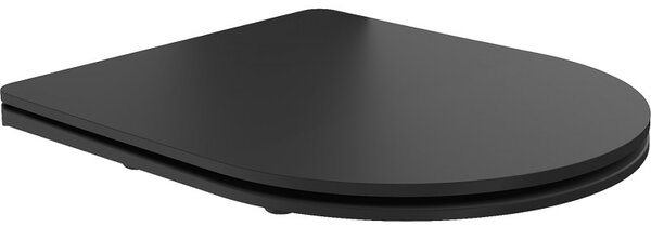 Mexen Mexen, scaun de toaletă subțire cu închidere lentă, duroplast, negru mat, 39224085