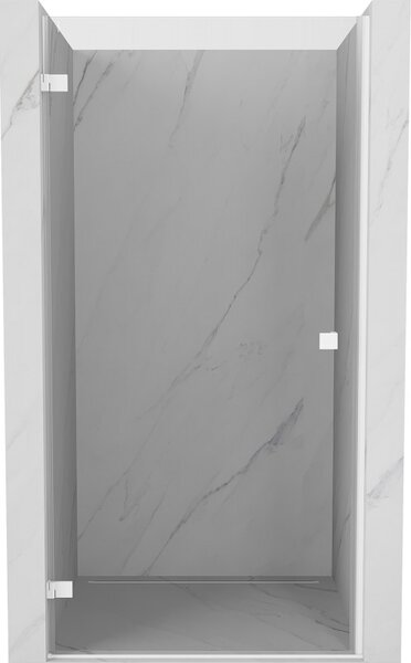 Mexen, Ușă de duș pivotantă Mexen Lunar-B stânga 60 cm, transparentă, albă - 832-060-000-20-00-L