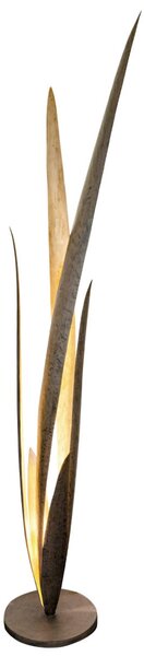Holländer Palustre - lampă de podea decorativă, Maro / Rugină, Camera de zi / sufragerie, Metal, Design