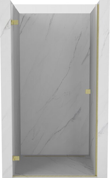 Mexen, Ușă de duș pivotantă Mexen Lunar-B, stânga, 65 cm, transparentă, auriu periat - 832-065-000-55-00-L