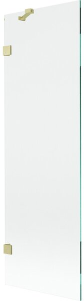 Mexen, Paravan de baie Mexen Lunar cu 1 aripă 60 x 150 cm, transparent, auriu periat - 897-060-000-55-00