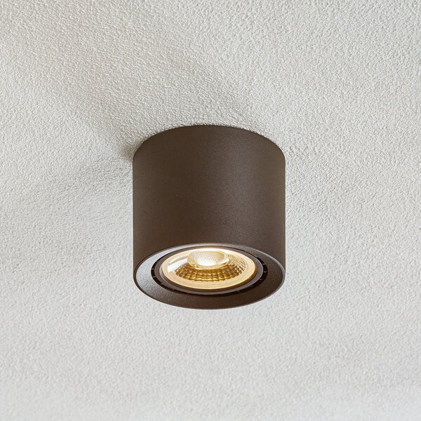 Lucide Plafonieră cu LED-uri Fedler dim la cald, negru, reglabil, Negru, Camera de zi / sufragerie, Metal, Modern