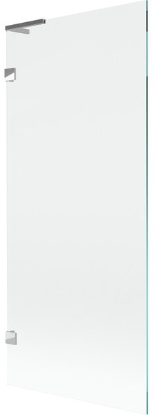 Mexen, Paravan de baie Mexen Lunar L cu 1 aripă 80 x 150 cm, transparent, cromat - 897L-080-000-01-00