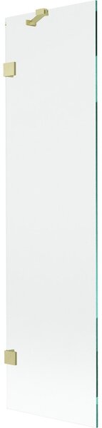 Mexen, Paravan de baie Mexen Lunar cu 1 aripă 50 x 150 cm, transparent, auriu periat - 897-050-000-55-00