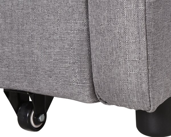 HOMCOM Canapea Extensibilă 2 în 1 cu Spațiu de Depozitare, 136x92x84 cm, Gri | Aosom Romania