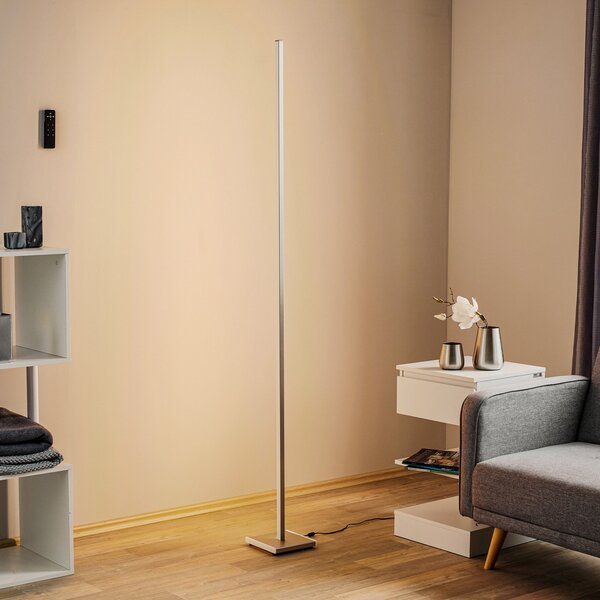 Evotec Lampadar LED funcțional Orix în alb, 180 cm, reglabil, Alb, Camera de zi / sufragerie, Metal, Modern