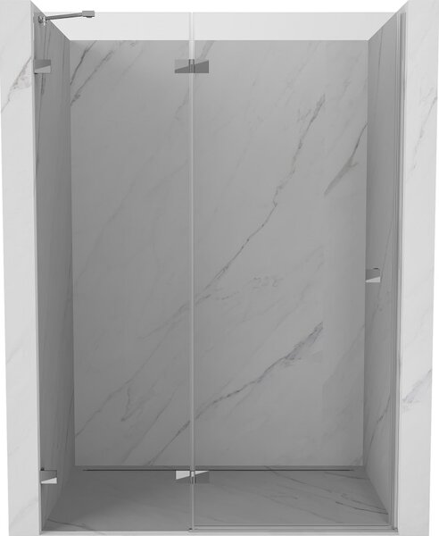 Mexen, Ușă de duș cu balamale pe stânga Mexen Lunar 130 cm, transparentă, cromată - 834-130-000-01-00-L