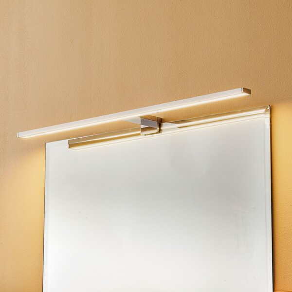 Briloner Dun LED oglindă cu lumină, 60 cm, Metalic, Baie, Metal, Modern