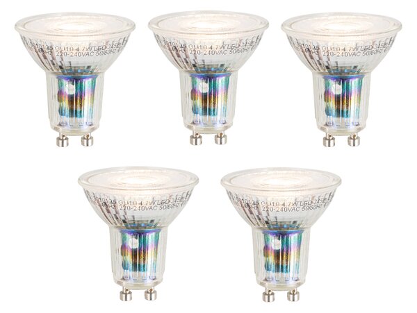Set de 5 becuri LED inteligente GU10 50mm, reglabile, 4,7W, 345 lm, 2700-6500K