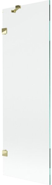 Mexen, Paravan de baie Mexen Lunar cu 1 aripă 60 x 150 cm, transparent, auriu - 897-060-000-50-00