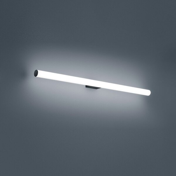 Helestra Loom lampă LED oglindă negru 90 cm, Alb, Baie, Plastic, Modern