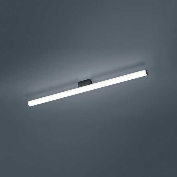Helestra Loom lampă LED oglindă negru 90 cm, Alb, Baie, Plastic, Modern