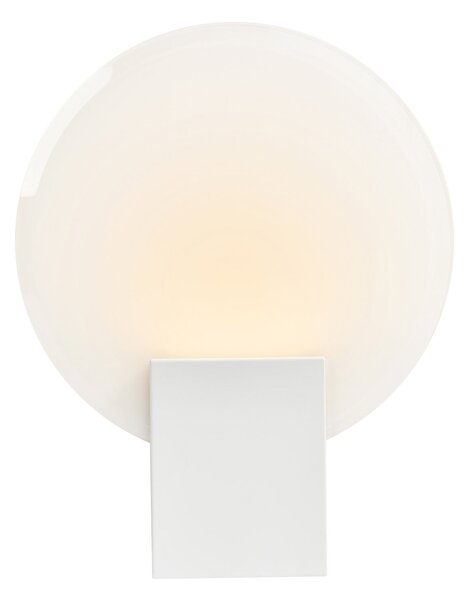 Nordlux Aplică de perete LED Hester, IP44, alb, reglabil, Alb, Baie, Plastic, Modern