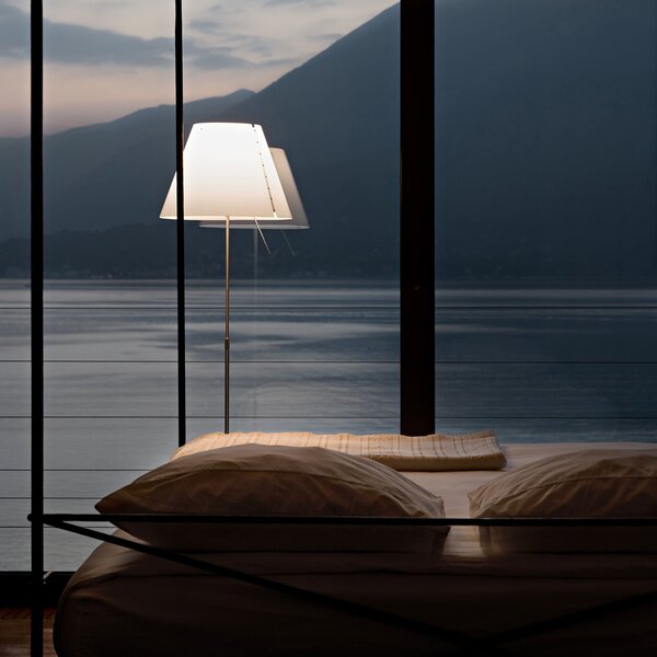 Lampadar Luceplan, Costanza, Alb, Camera de zi, Metal, Design