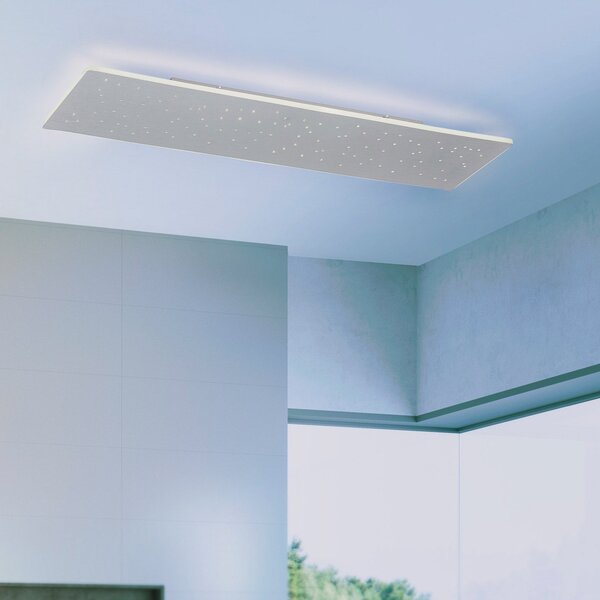 Q-Smart-Home Paul Neuhaus Q-NIGHTSKY, plafonieră LED 100x25cm, reglabil, Metalic, Camera de zi / sufragerie, Metal, Modern
