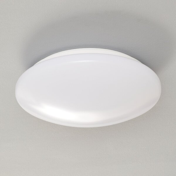 Reality Leuchten Plafonieră Pollux LED, Ø 27 cm, plastic, detector de mișcare, Alb, Hol, Plastic, Modern