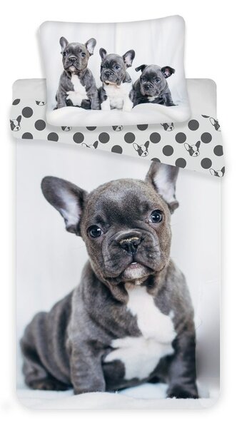 Lenjerie de pat Bulldog - 140 x 200 cm / 70 x 90 cm