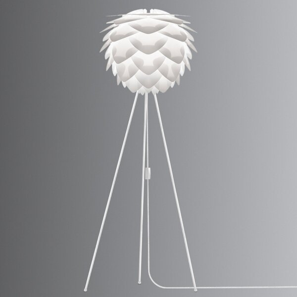 UMAGE Silvia medium lampă de podea tripod alb, Alb, Camera de zi / sufragerie, Metal, Design