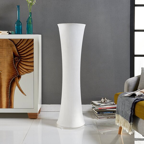 Lampadar Lindby, Liana, Alb, Camera de zi, Țesătură / Textil, Modern