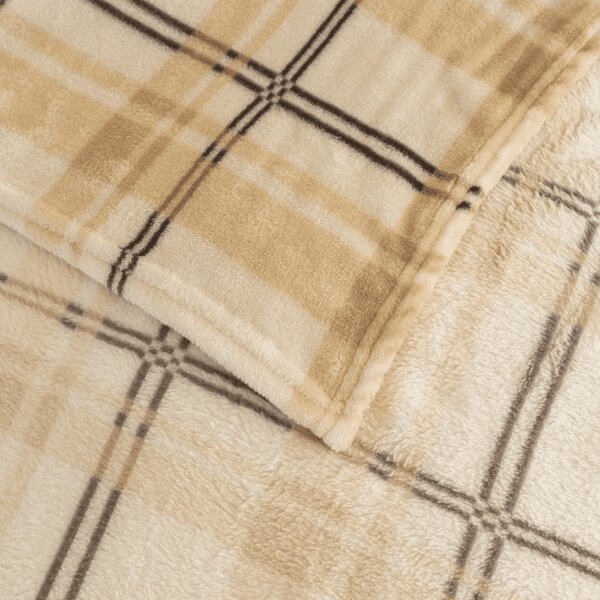 Patura PLAID microplus, crem Dimensiune: 150 x 200 cm