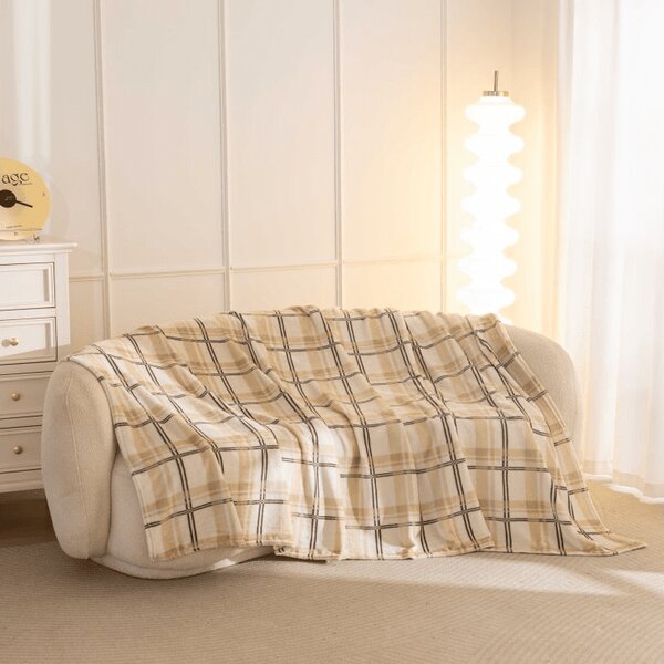 Patura PLAID microplus, crem Dimensiune: 150 x 200 cm