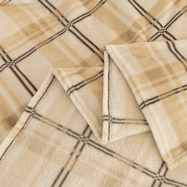 Patura PLAID microplus, crem Dimensiune: 150 x 200 cm