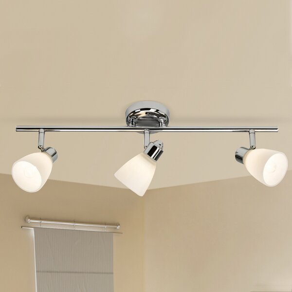 Brilliant Kensington plafonieră trei surse cu IP44, reglabil, Metalic, Baie, Metal, Modern