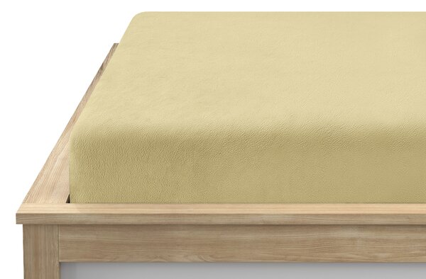 Cearsaf Cocolino microplus cu elastic SOFT 180x200 cm galben