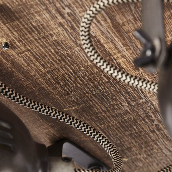 Brilliant Carmen Wood plafonieră cu patru surse, reglabil, Lemn, Camera de zi / sufragerie, Lemn, Design industrial