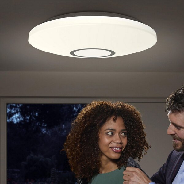 LEDVANCE Ledvance Orbis Sensor plafonieră LED Ø 44cm, Alb, Hol, Plastic, Modern