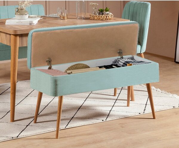 Set mobilier sufragerie Vlasta 1 (pin atlantic + fistic) (pentru 4 persoane). 1073062