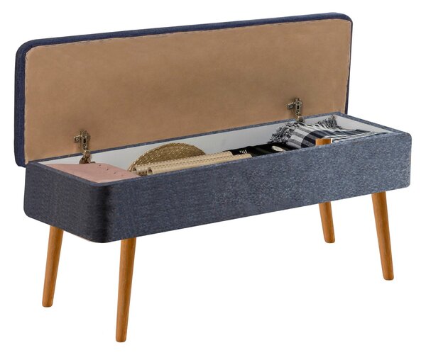 Set mobilier sufragerie Vlasta 2 (pin atlantic + albastru închis) (pentru 6 persoane). 1073073