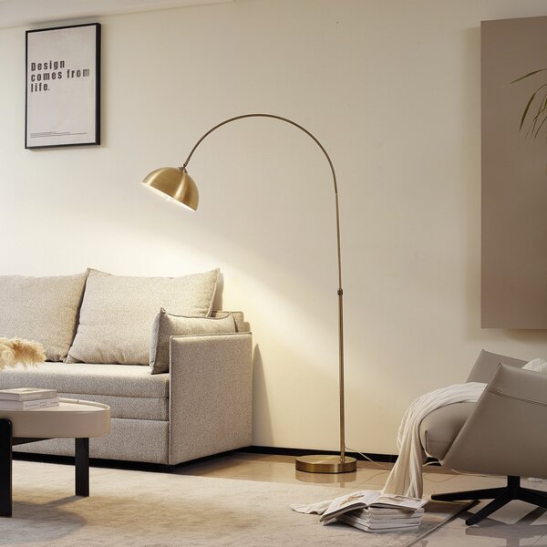 Lampadar Lindby, Lennart, Bronz / Alamă Veche, Camera de zi, Metal, Modern