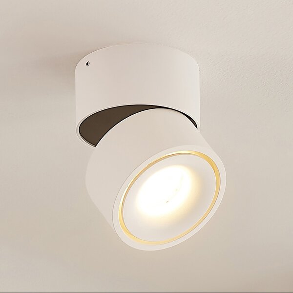 Arcchio Spot LED de tavan Rotari, alb, 1 bec, 946lm, reglabil, Alb, Hol, Aluminiu, Modern