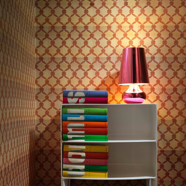 Kartell Cindy lampă de masă LED, pink metalic, Roz / Rosé, Camera de zi / sufragerie, Plastic, Design