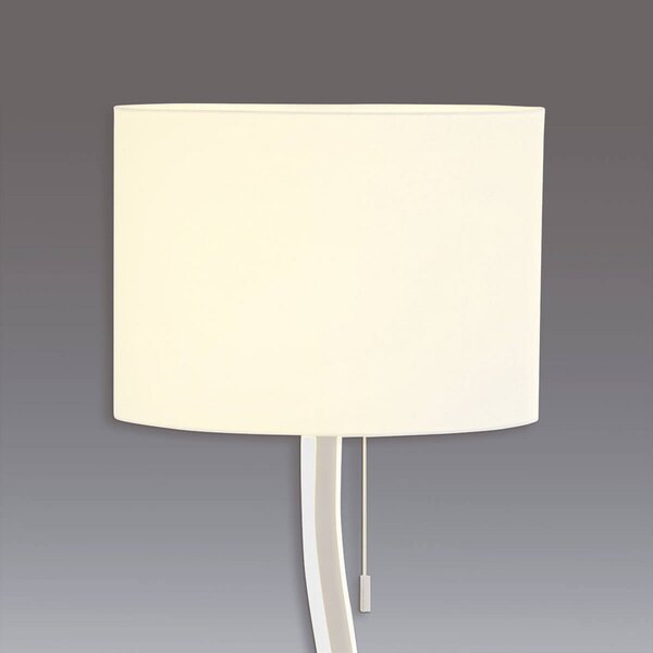 Näve Lampă de podea Maren cu LED-uri, formă curbată, Metalic, Camera de zi / sufragerie, Metal, Modern
