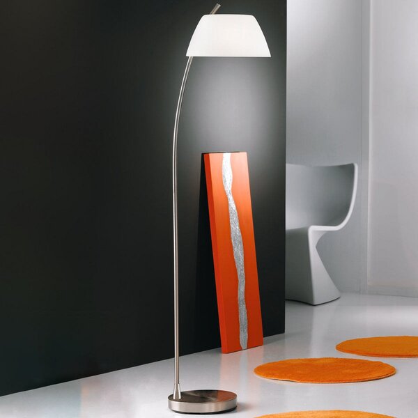 Austrolux KOLARZ Malmö lampă de podea, nichel, Alb, Camera de zi / sufragerie, Metal, Modern