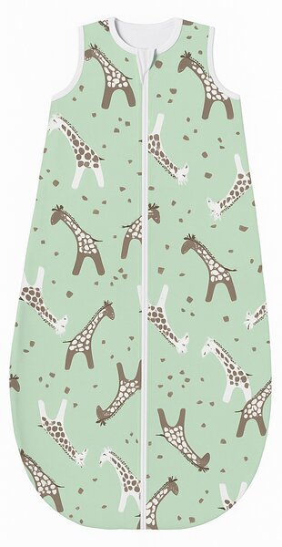 Sac de dormit copii ajustabil din material flausat 0-18 luni Kidizi Giraffe, 1 tog